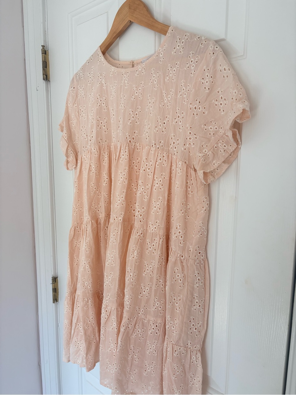 Olivaceous Eyelet Babydoll Dress.
Comfy and adorable on.